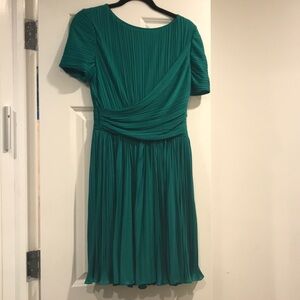 Halston heritage emerald green dress no label
